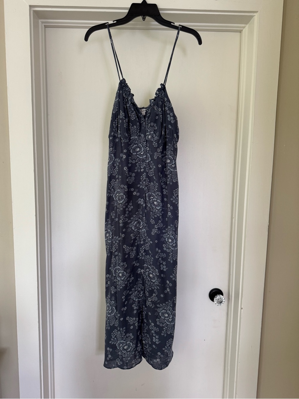Madewell floral maxi dress sz 10 *missing button*